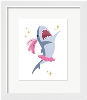 Framed Wash Brush Floss Flush Shark Pink Part I