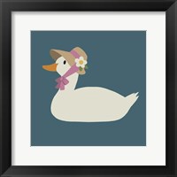 Duck Family Mom Framed Print