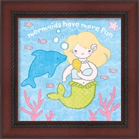 Framed 'Magical Mermaid IV' border=