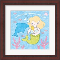 Framed 'Magical Mermaid IV' border=