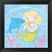 Framed 'Magical Mermaid IV' border=