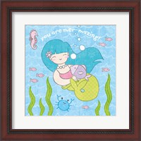 Framed 'Magical Mermaid II' border=