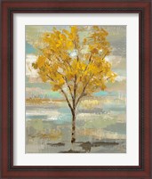 Framed 'Golden Tree and Fog I' border=