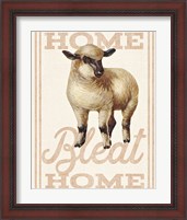 Framed 'Home Bleat Home' border=