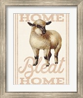 Framed 'Home Bleat Home' border=