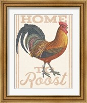 Framed 'Home to Roost II' border=