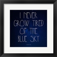 Framed Blue Sky - Stephen King Quote