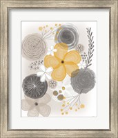 Framed Yellow Floral II