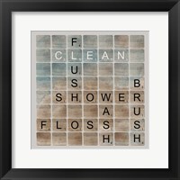 Framed Bathroom Letters II