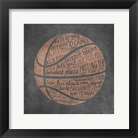 Framed Basketball Terms