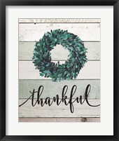 Thankful Wreath II Framed Print