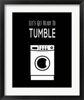 Framed 'Let's Get Ready To Tumble - Black' border=