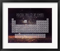 Framed Periodic Table Gold Dust - Purple