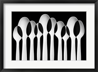 Framed Spoons Abstract:  Forest