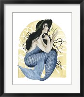 Deco Mermaid IV Framed Print