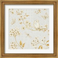 Framed 'Golden Garden III' border=