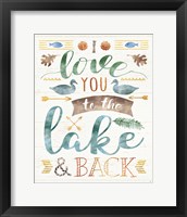 Framed 'Lake Love II' border=