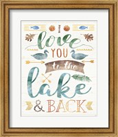 Framed 'Lake Love II' border=