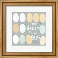 Framed 'Fresh Eggs IV' border=