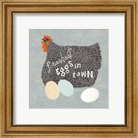 Framed 'Fresh Eggs II' border=