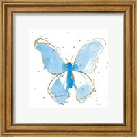 Framed 'Gilded Butterflies II' border=