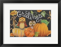 Framed Harvest Owl I