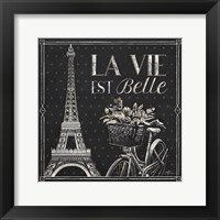 Framed 'Vive Paris VI' border=