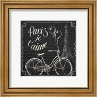 Framed 'Vive Paris VII' border=