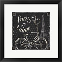 Framed 'Vive Paris VII' border=