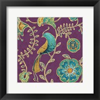 Bohemian Wings VIII Aubergine Framed Print