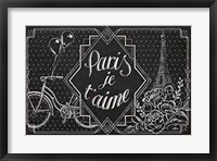 Framed Vive Paris III