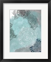 Ink Blot Mandala II Framed Print