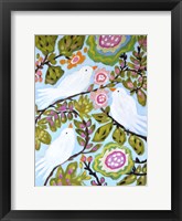 Framed Sweet Love Birds I