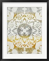 Tapestry Rosette II Framed Print