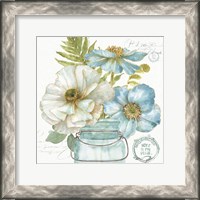 Framed 'My Greenhouse Bouquet II' border=