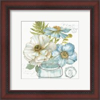 Framed 'My Greenhouse Bouquet II' border=