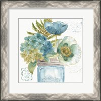 Framed 'My Greenhouse Bouquet III' border=