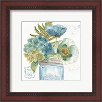 Framed 'My Greenhouse Bouquet III' border=