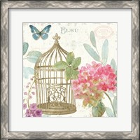 Framed 'Rainbow Seeds Floral Birdcage II v2' border=