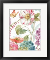 Rainbow Seeds Flowers II Crop on Wood Framed Print