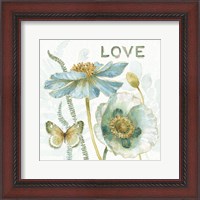 Framed 'My Greenhouse Flowers Love' border=