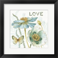 Framed 'My Greenhouse Flowers Love' border=