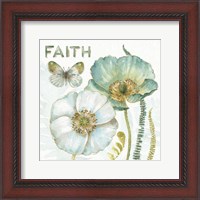 Framed 'My Greenhouse Flowers Faith' border=