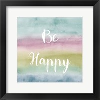 Framed Rainbow Seeds Painted Pattern XIV Cool Happy