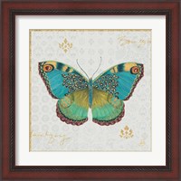 Framed 'Bohemian Wings Butterfly I' border=