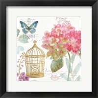 Rainbow Seeds Floral Birdcage II Framed Print