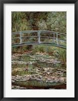 Framed Waterlily Pond, Japanese Bridge