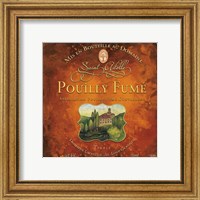 Framed 'Still Life Wine Label Square VI' border=