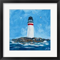 Framed 'Lighthouses I' border=