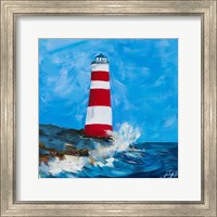 Framed 'Lighthouses II' border=